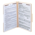 Smead 19595 Manila Expansion Fastener Folders with Reinforced Tab Classification Folders