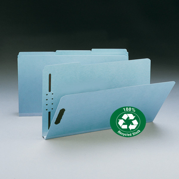 Smead 20000 100% Recycled Pressboard Fastener Folders Classification Folders