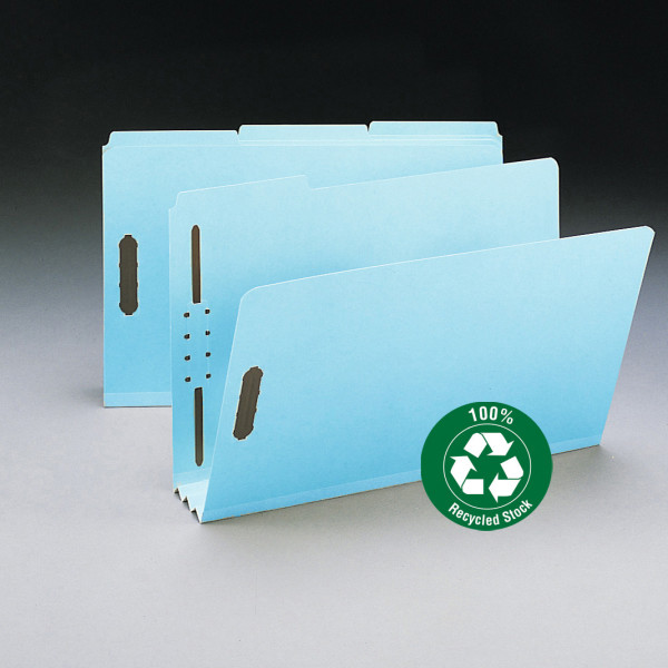 Smead 20002 100% Recycled Pressboard Fastener Folders Folders