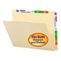 Smead 24190 Conversion Folder with Reinforced Top Tab and End Tab File Labels