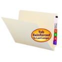 Smead 27110 End Tab Manila Folders with Shelf-Master Reinforced Tab (Bundle: 5 BX) Expanding Wallet