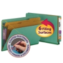 Smead 29785 End Tab Colored Pressboard Classification Folders with SafeSHIELD Coated Fastener Technology File Labels