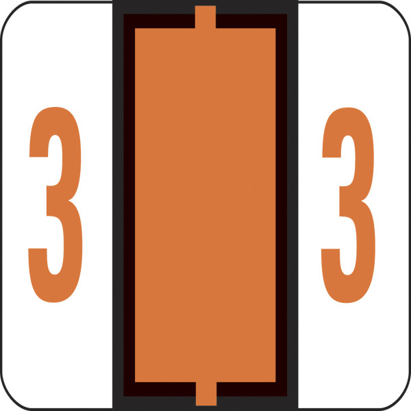Smead 67373 BCCSN and BCCRN Bar-Style Color-Coded Labels File Labels