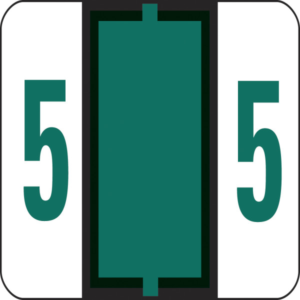 Smead 67375 BCCSN and BCCRN Bar-Style Color-Coded Labels File Labels