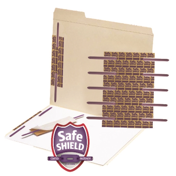 Smead 68216 Self-Adhesive Fastener with SafeSHIELD Coated Fastener File Jacket