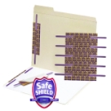 Smead 68216 Self-Adhesive Fastener with SafeSHIELD Coated Fastener File Jacket