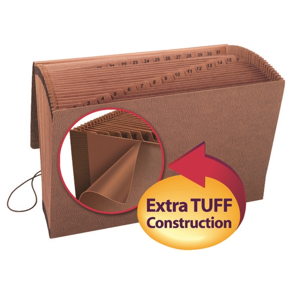 Smead 70369 TUFF Expanding Files with Flap and Elastic Cord File Labels