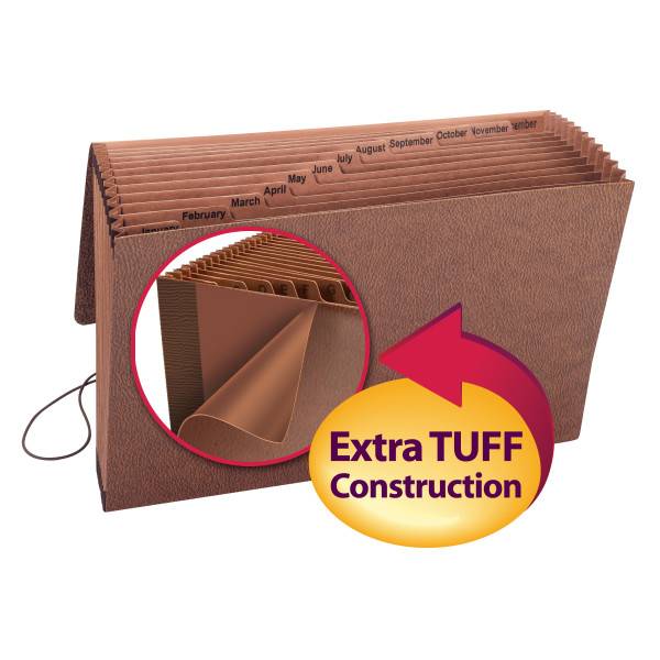 Smead 70390 TUFF Expanding Files with Flap and Elastic Cord (Bundle: 5 EA) File Labels