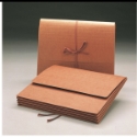Smead 71053 Redrope Expanding Wallets with Cloth Tape Tie Vertical File