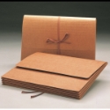 Smead 71055 Redrope Expanding Wallets with Cloth Tape Tie Vertical File