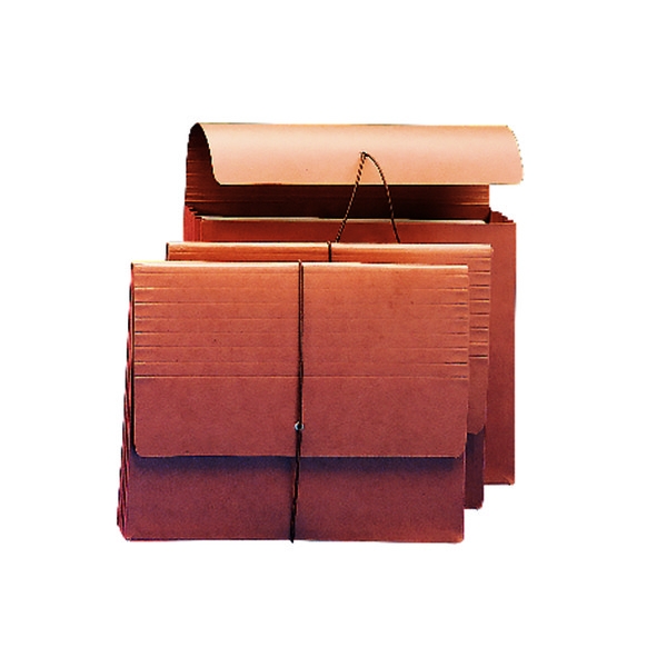 Smead 71105 Redrope Expanding Wallets with Elastic Cord Classification Folders