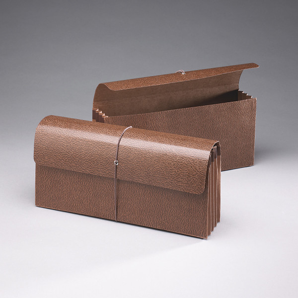Smead 71350 Leather-Like Expanding Wallets with Elastic Cord File Folders
