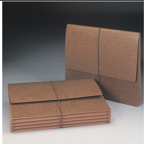 Smead 71453 Leather-Like Expanding Wallets with Elastic Cord WaterShed