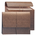 Smead 72473 Leather-Like Partition Wallets with Elastic Cord File Pocket