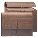 Smead 72475 Leather-Like Partition Wallets with Elastic Cord File Pocket