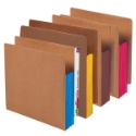 Smead 73679 Extra Wide End Tab Redrope File Pockets with Colored Gusset File Pocket