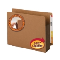 Smead 73681 Extra Wide End Tab Redrope File Pockets with Colored Gusset File Labels