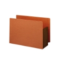 Smead 73691 Extra Wide End Tab Redrope File Pockets with Colored Gusset Fastener Folders