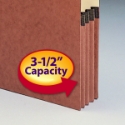 Smead 74624 End Tab Redrope File Pockets with Manila Liner Classification Folders