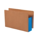 Smead 74679 Extra Wide End Tab Redrope File Pockets with Colored Gusset Fastener Folders