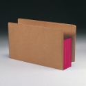 Smead 74686 Extra Wide End Tab Redrope File Pockets with Colored Gusset Classification Folders