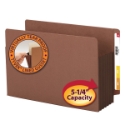 Smead 74691 Extra Wide End Tab Redrope File Pockets with Colored Gusset Classification Folders