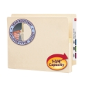 Smead 75114 End Tab Manila File Pockets with Reinforced Tab (Bundle: 4 BX) Hanging Folders