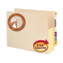 Smead 75174 End Tab Manila File Pockets with Reinforced Tab (Bundle: 4 BX) Fastener Folders