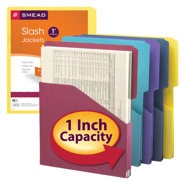 Smead 75445 Expanding Slash Jacket (Bundle: 12 PK) Hanging Folders