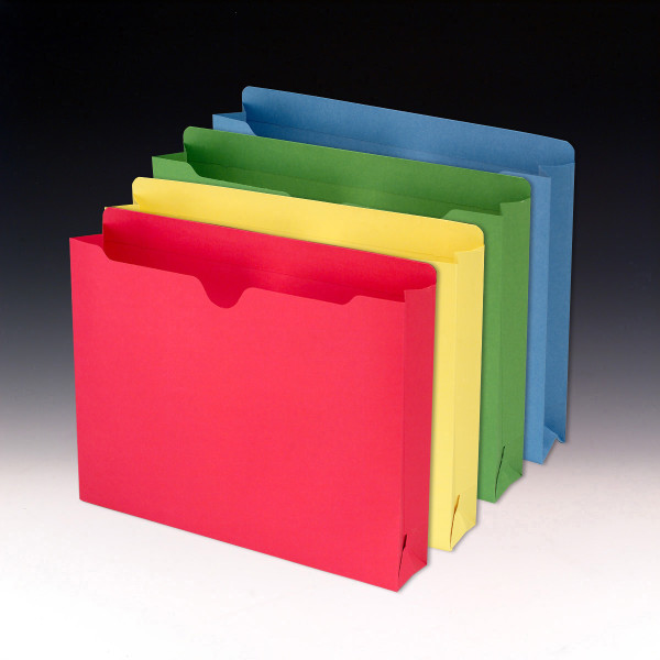 Smead 75673 Colored File Jackets Fastener Folders