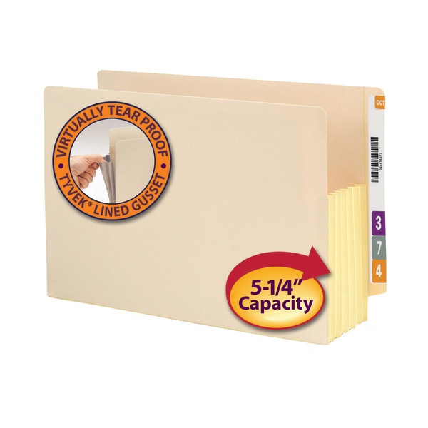 Smead 76174 End Tab Manila File Pockets with Reinforced Tab (Bundle: 4 BX) Lightining Cord