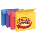 Smead 77291 Colored Expanding Wallets with Antimicrobial Product Protection (Bundle: 6 PK) Fastener Folders
