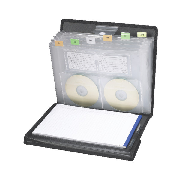 Smead 85830 Poly Pro Series II Pad Folio with Expanding File (Bundle: 12 EA) File Labels