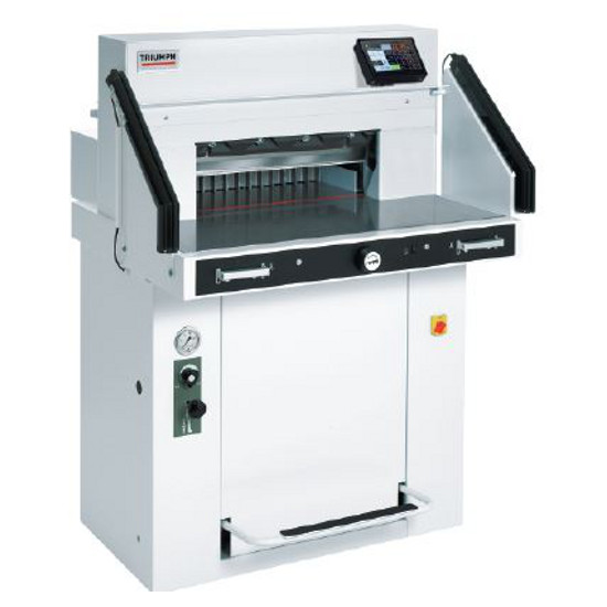 Triumph 5560 LT Automatic-Programmable 21-5/8" Paper Cutter with Safety Light Beams and Air Tables