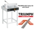 Triumph 4315 Semi-Auto Electric Paper Cutter Value Kit with Digital Display, stand, 1 box cutting sticks and 1 extra blade