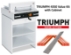 Triumph 4350 Semi-Auto Electric Paper Cutter Value Kit with Digital Display, cabinet, 1 box cutting sticks and 1 extra blade