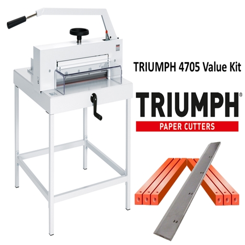Triumph 4705 Manual Paper Cutter Value Kit with 1 box cutting sticks and 1 extra blade - TRI 4705 CUTTER VALUE KIT
