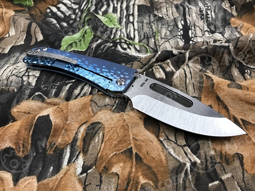 Medford Slim Midi Tumbled Blue Finish Folding Knife MK201STD-02AN-SSCS-Q4 - MK201STD-02AN-SSCS-Q4