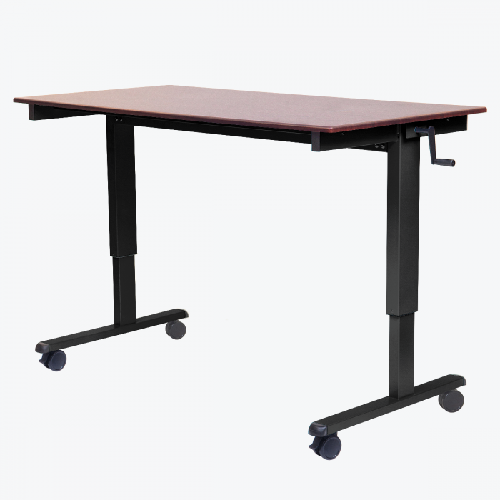 Luxor STANDCF48-BK/DW 48" Crank Adjustable Stand Up Desk Luxor STANDCF48-BK/DW 48" Crank Adjustable Stand Up Desk