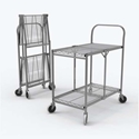 Luxor WSCC-2 Two-Shelf Collapsible Wire Utility Cart Luxor WSCC-2 Two-Shelf Collapsible Wire Utility Cart