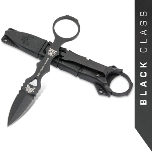 Benchmade 173BK SOCP Dagger 2.22" Black Blade, Black Sheath