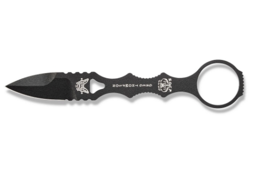 Benchmade 177BK Mini SOCP Fixed Blade 2.2" Black Knife  - 177BK
