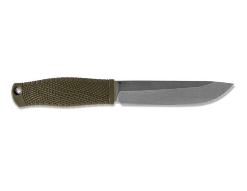 Benchmade 202 Leuku 5.19" CPM-3V Satin Plain Blade, Santoprene Handle - 202