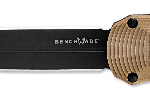Benchmade 3400BK-2 Autocrat AUTO OTF 3.71" Black DLC Coated Finish Coyote Brown Double Edge Dagger Knife - 3400BK-2