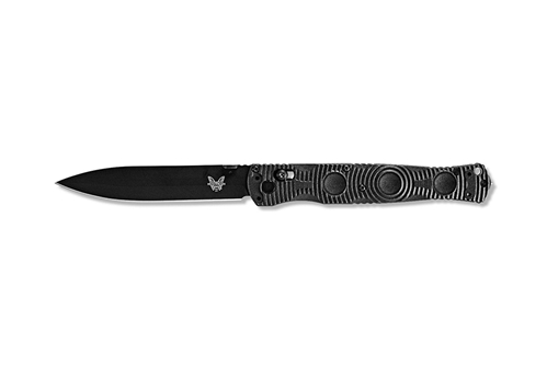 Benchmade 391BK SOCP Folding Knife 4.47" D2 Black Blade, Black Molded CF-Elite Handle - 391BK