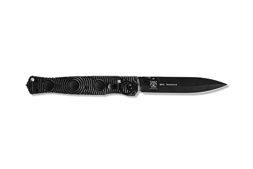 Benchmade 391BK SOCP Folding Knife 4.47" D2 Black Blade, Black Molded CF-Elite Handle - 391BK