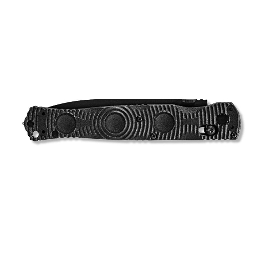 Benchmade 391BK SOCP Folding Knife 4.47" D2 Black Blade, Black Molded CF-Elite Handle - 391BK