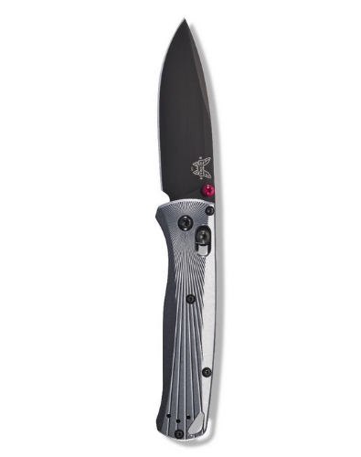 Benchmade 535BK-4 Bugout AXIS Folding Knife 3.24" M390 Milling Pattern Aircraft Aluminum Handles - 535BK-4
