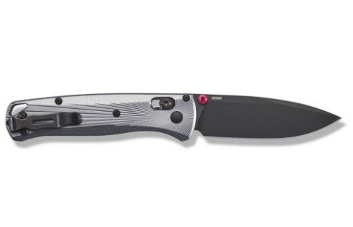 Benchmade 535BK-4 Bugout AXIS Folding Knife 3.24" M390 Milling Pattern Aircraft Aluminum Handles - 535BK-4