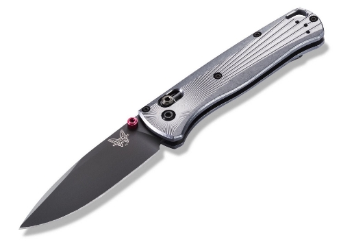 Benchmade 535BK-4 Bugout AXIS Folding Knife 3.24" M390 Milling Pattern Aircraft Aluminum Handles - 535BK-4